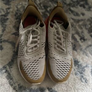 Nike Women's Sneakers in White and Tan